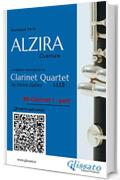 Bb Clarinet 1 part of "Alzira" for Clarinet Quartet: Overture (Alzira for Clarinet Quartet)