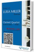 Bb Clarinet 1 part of "Luisa Miller" for Clarinet Quartet: Overture (Luisa Miller for Clarinet Quartet)