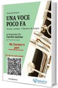 Bb Clarinet 4 part of "Una voce poco fa" for Clarinet Quintet: Rosina's cavatina "Il Barbiere di Siviglia" (Una voce poco fa - Clarinet Quintet)