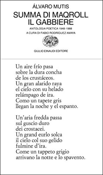 Summa di Maqroll il Gabbiere: Antologia poetica 1948-1988 (Collezione di poesia Vol. 239)